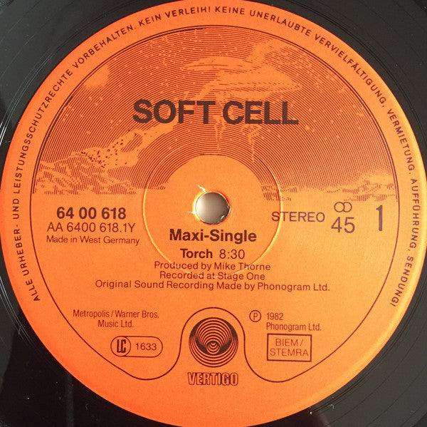Soft Cell : Torch (12", Maxi, RE)