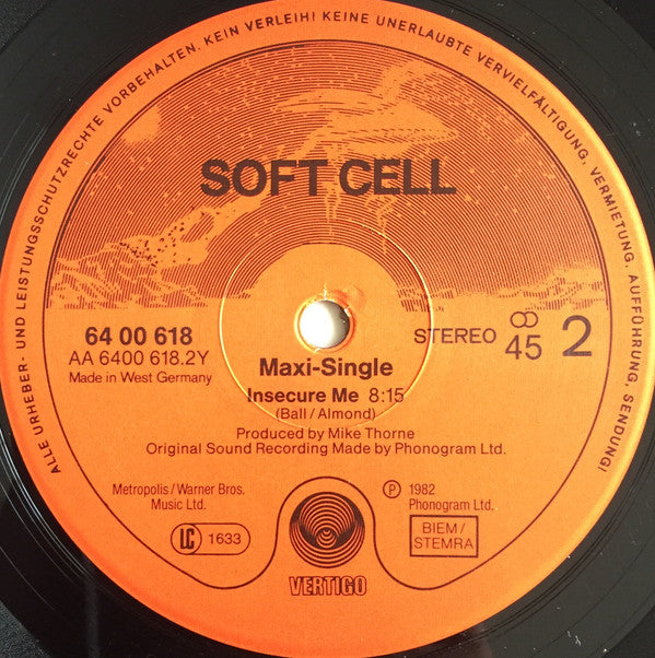 Soft Cell : Torch (12", Maxi, RE)