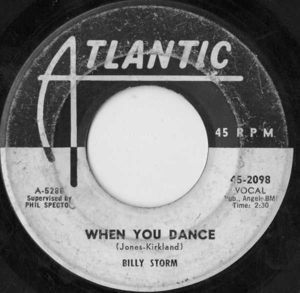 Billy Storm : When You Dance / Dear One (7", Single, Promo)