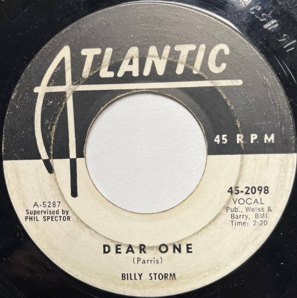 Billy Storm : When You Dance / Dear One (7", Single, Promo)
