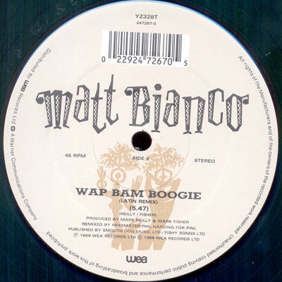 Matt Bianco : Nervous (Extended Re-Recorded Version) (12", Single)