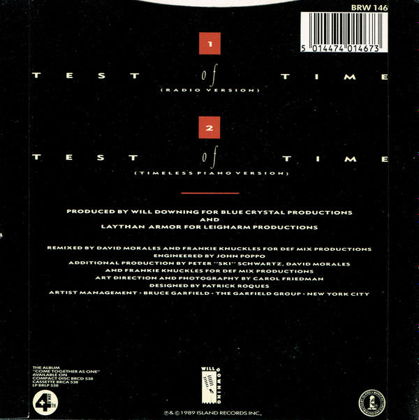 Will Downing : Test Of Time (7", Single, Sil)