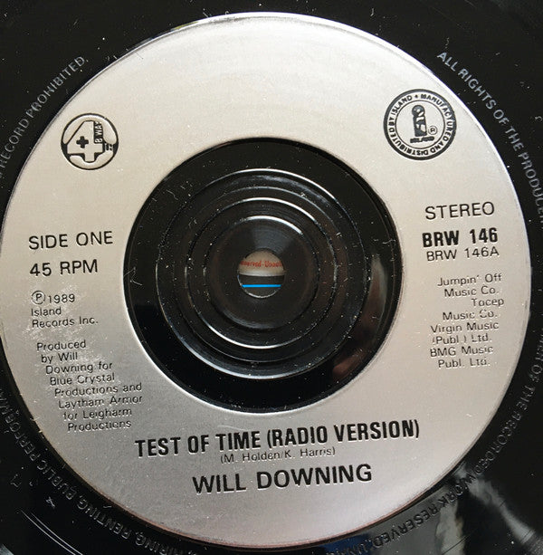 Will Downing : Test Of Time (7", Single, Sil)