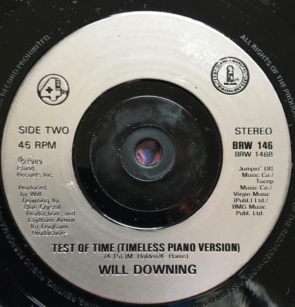 Will Downing : Test Of Time (7", Single, Sil)