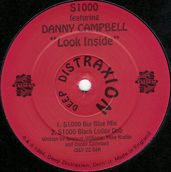 S1000 Featuring Danny Campbell : Look Inside (12", Promo)