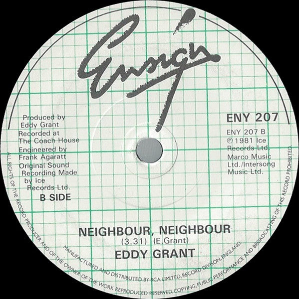 Eddy Grant : Can't Get Enough Of You (7", Single, Sol)