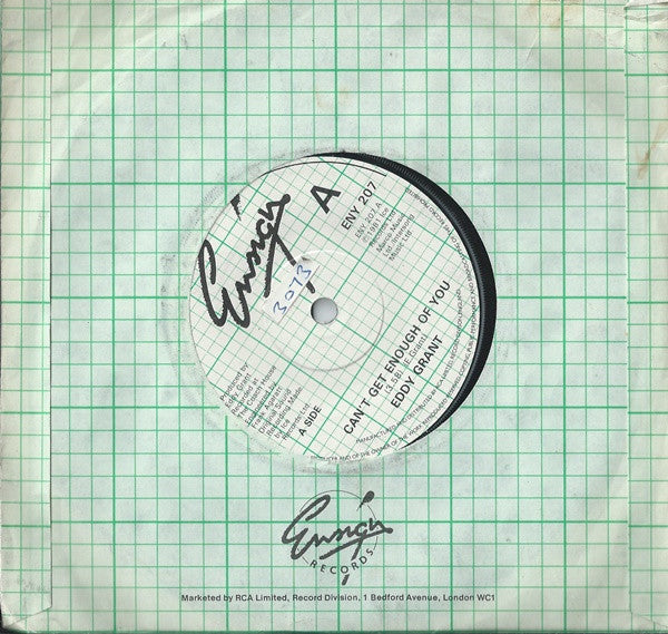 Eddy Grant : Can't Get Enough Of You (7", Single, Sol)