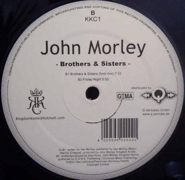 John Morley : Brothers & Sisters (12")