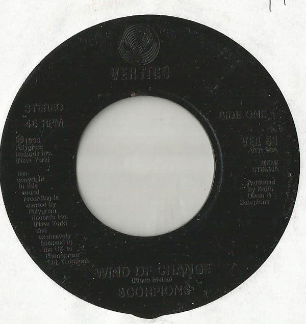 Scorpions : Wind Of Change (7", Single, Jukebox)