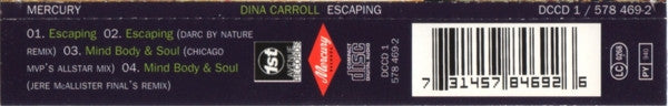 Dina Carroll : Escaping (CD, Single)