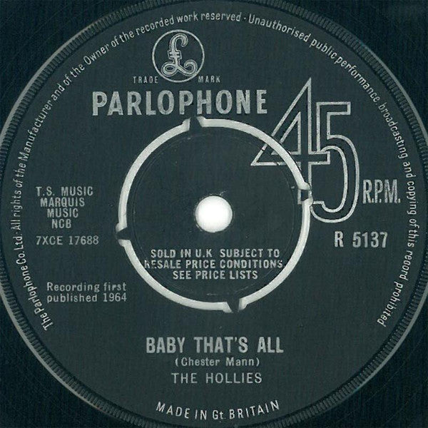 The Hollies : Here I Go Again (7", Single)