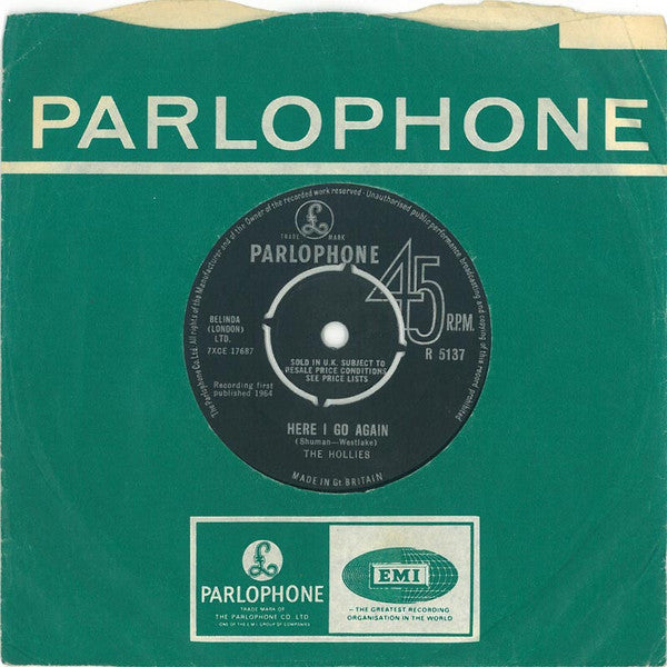 The Hollies : Here I Go Again (7", Single)