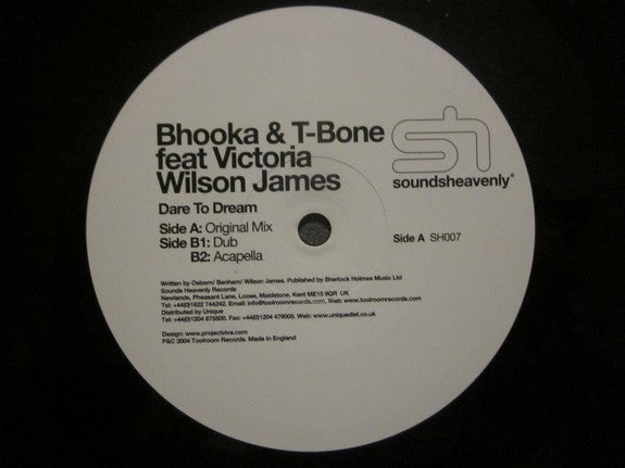 Bhooka & T-Bone Feat Victoria Wilson-James : Dare To Dream (12", TP)