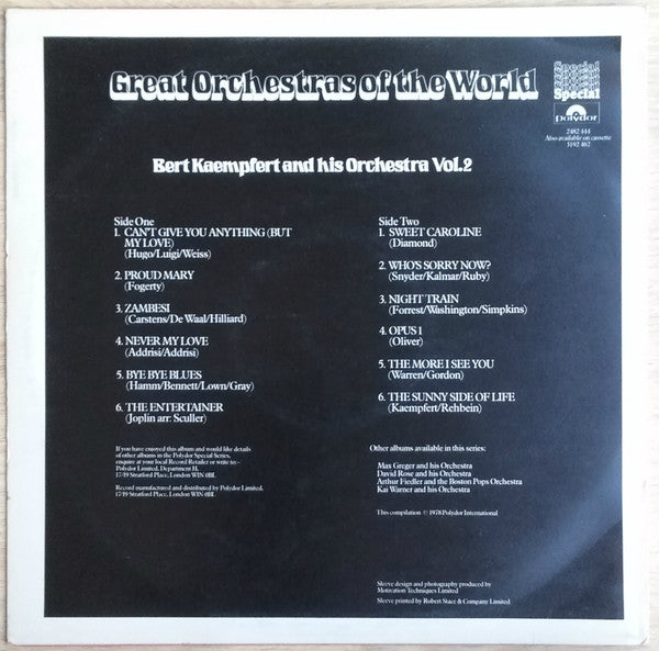 Bert Kaempfert & His Orchestra : Bert Kaempfert And His Orchestra Vol.2 (LP, Album, Comp)