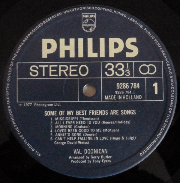 Val Doonican : Some Of My Best Friends Are Songs (2xLP, Album)