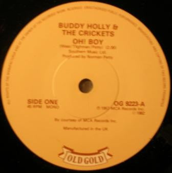 Buddy Holly : Oh! Boy (7")