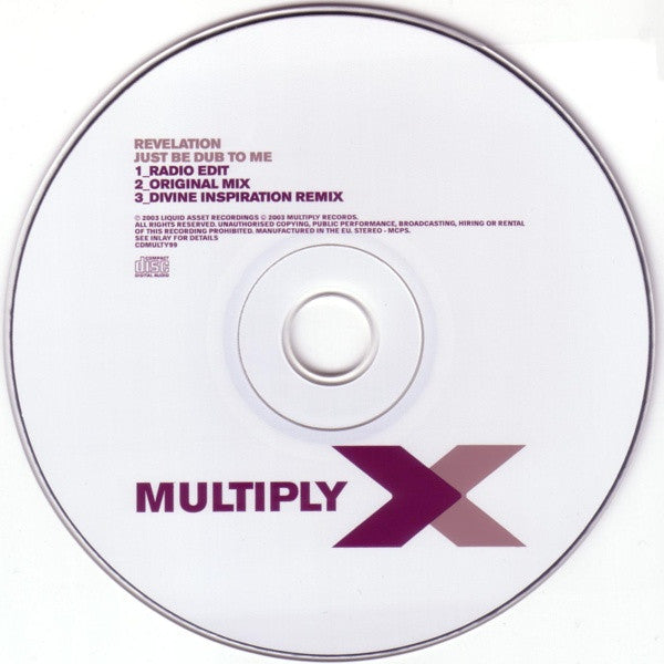 Revelation (4) : Just Be Dub To Me (CD, Single)
