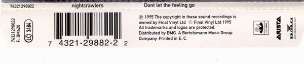 Nightcrawlers Featuring John Reid : Dont Let The Feeling Go (MK & Tin Tin Out Mixes) (CD, Maxi)