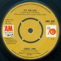 Carole King : It's Too Late (7", Single, Kno)