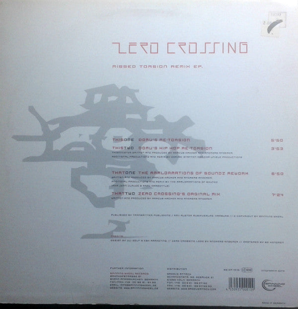 Zero Crossing : Missed Torsion Remix EP (12", EP)