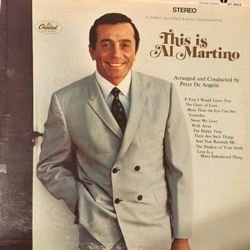 Al Martino : This Is Al Martino (LP, Album)