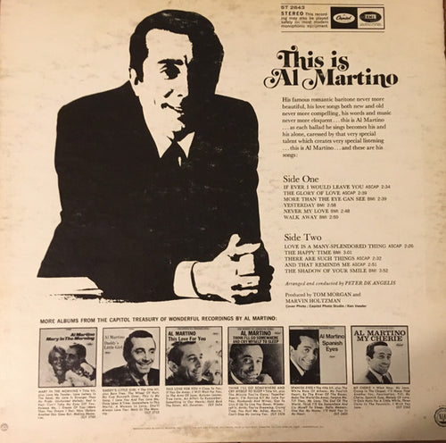 Al Martino : This Is Al Martino (LP, Album)