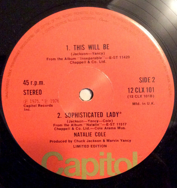 Natalie Cole : Party Lights (12", Ltd)