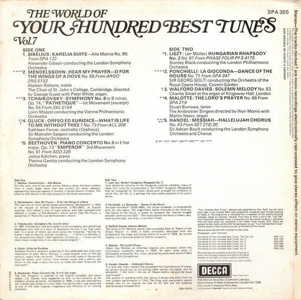 Various : The World Of Your Hundred Best Tunes Vol. 7 (LP, Comp)
