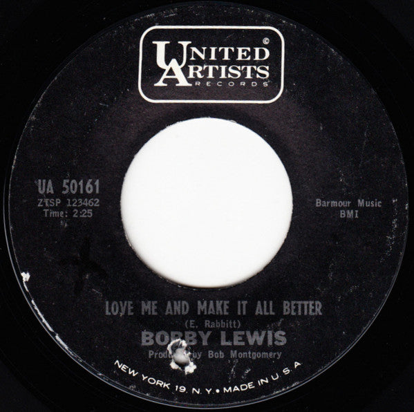 Bobby Lewis (6) : Love Me And Make It All Better / My Tears Don't Care (7", Single)