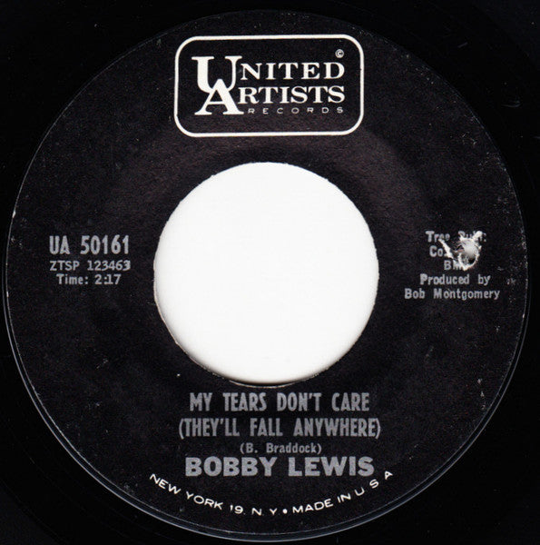 Bobby Lewis (6) : Love Me And Make It All Better / My Tears Don't Care (7", Single)