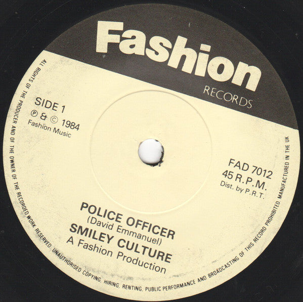 Smiley Culture / The Reprobates : Police Officer (7", Single, Sol)