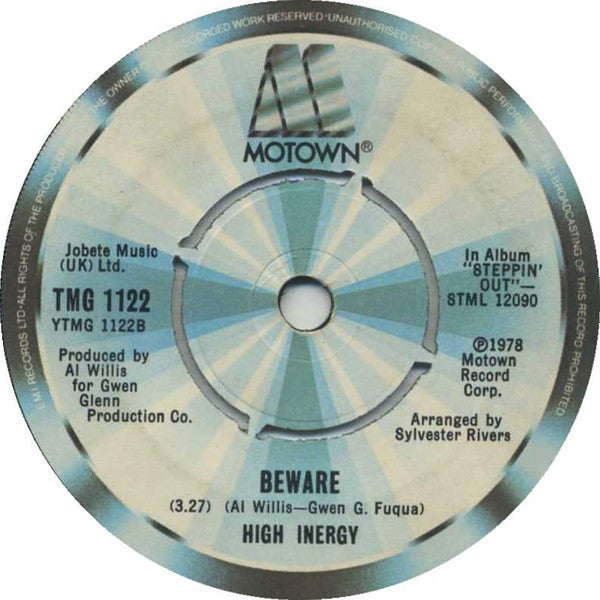 High Inergy : Lovin' Fever (7")