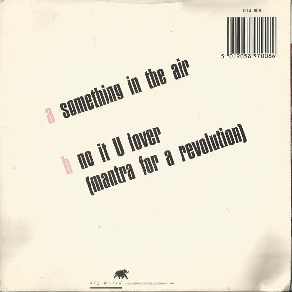 Promised Land : Something In The Air (7")
