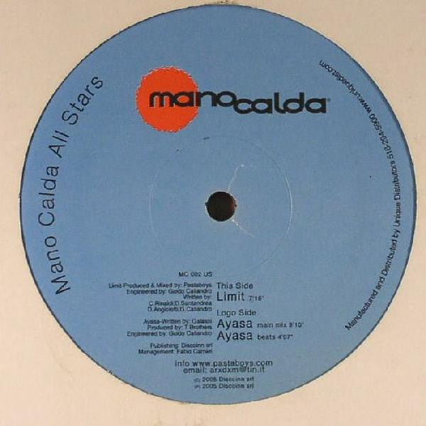 Pastaboys / T Brothers : Mano Calda All Stars (12")