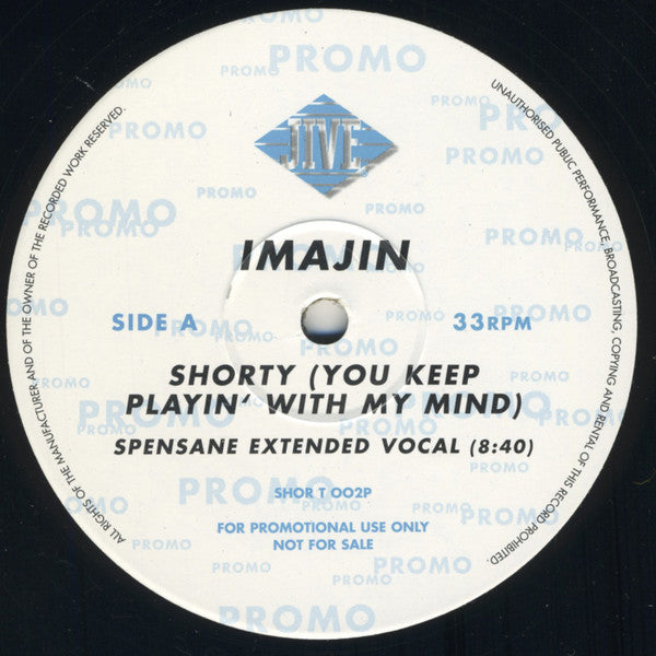 Imajin : Shorty (You Keep Playin' With My Mind) (12", Promo)