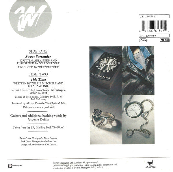 Wet Wet Wet : Sweet Surrender (7", Single, Pap)