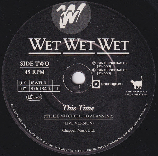 Wet Wet Wet : Sweet Surrender (7", Single, Pap)