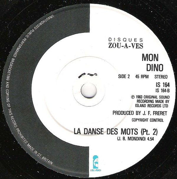 Jean-Baptiste Mondino : La Danse Des Mots (7")
