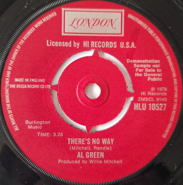 Al Green : Let It Shine (7", Promo)