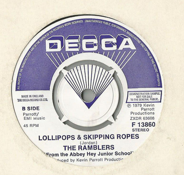 The Ramblers (From The Abbey Hey Junior School) : The Sparrow (7", Single, Promo)