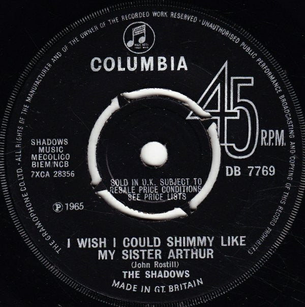 The Shadows : The War Lord  (7", Single)