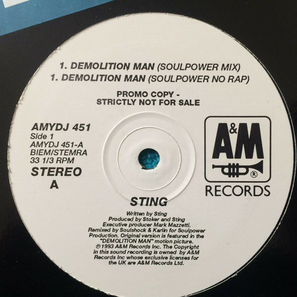 Sting : Demolition Man (12", Promo)