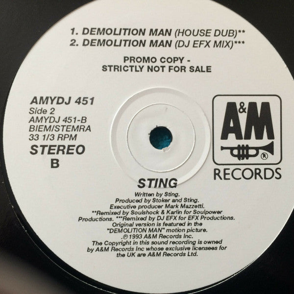 Sting : Demolition Man (12", Promo)