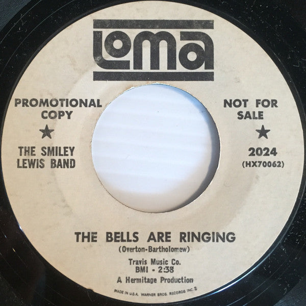 The Smiley Lewis Band : The Bells Are Ringing (7", Single, Promo, Styrene)
