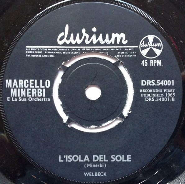 Marcello Minerbi E La Sua Orchestra : Zorba's Dance (7", Single, Pus)