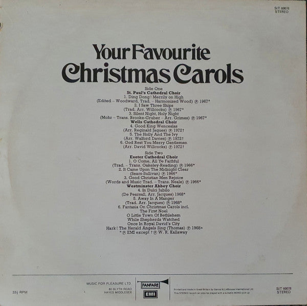 Various : Your Favourite Christmas Carols (LP, Comp)