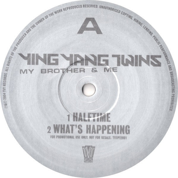 Ying Yang Twins : My Brother & Me (12", Promo, Smplr)