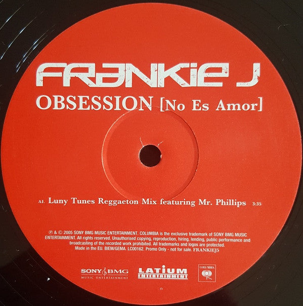 Frankie J. (3) : Obsession (No Es Amor) (12", Promo)