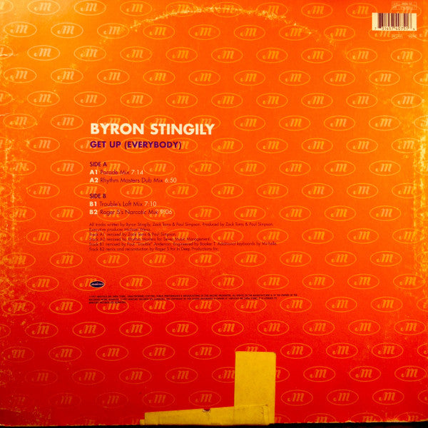 Byron Stingily : Get Up (Everybody) (12")