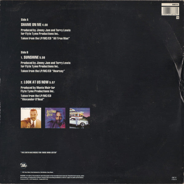 Alexander O'Neal : Shame On Me (12")